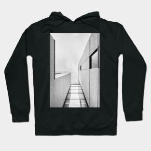 Symmetric glass facade V1.02 Photography Hoodie